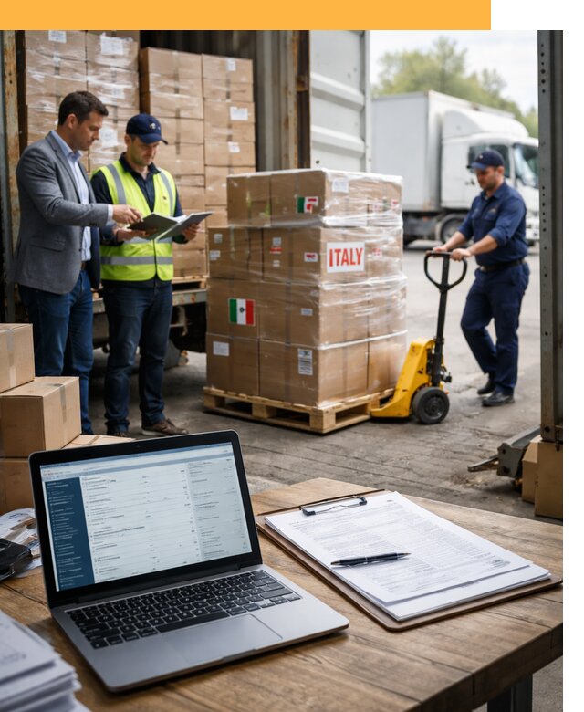 Доставка грузов из Италии: морские и авиаперевозки от 18790