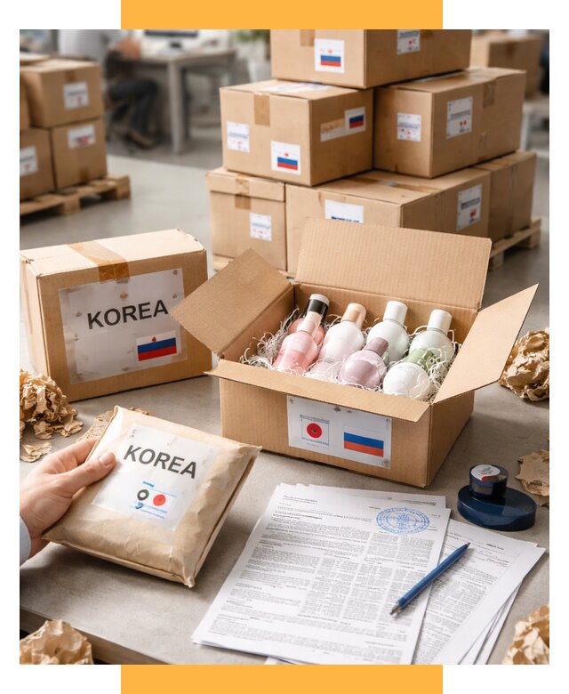 Доставка косметики из Кореи от 8873 р. под ключ | СетСервис-Кмы
