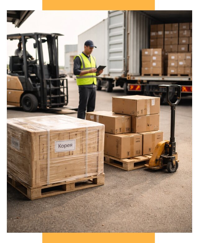Доставка грузов в Корею из России от 36537 р. | СетСервис-Кмы