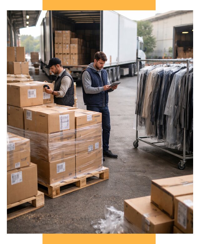 Перевозка и доставка одежды из Китая от 7829 р., СетСервис-Кмы